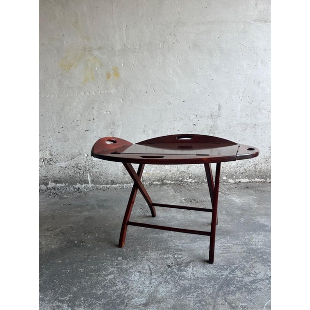 British Butler Boat Table on Trestles For Sale - Image 14 of 17