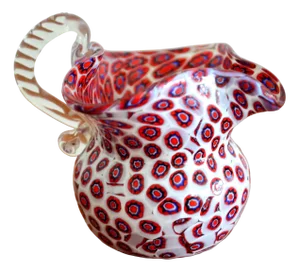 Millefiori Murano Glass Vase, 1950s
