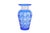 1960s Vintage Cobalt Blue Hand Cut Crystal Caesar Vase Bohemiae Co. For Sale - Image 5 of 5