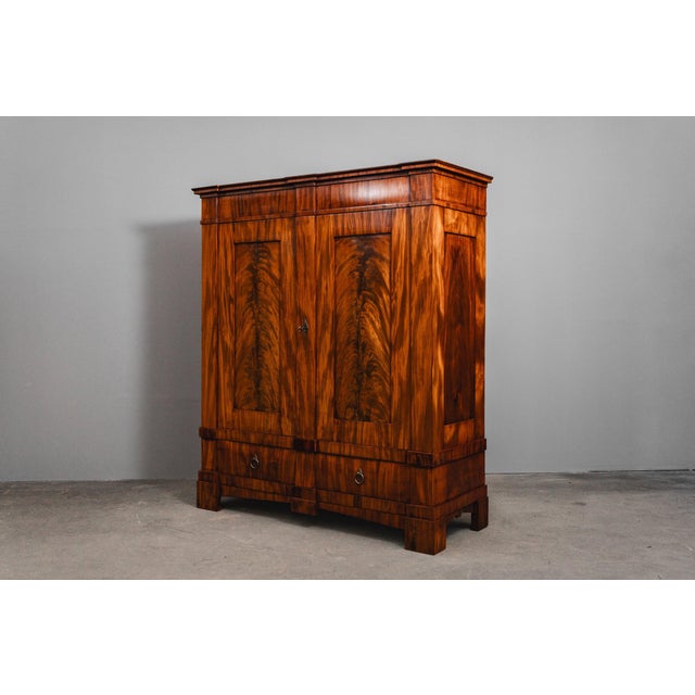 Biedermeier Wardrobe in Mahogany For Sale - Image 4 of 18