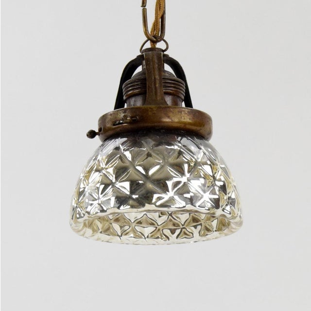 1920s Mercury Glass Pendant Light, 1920s For Sale - Image 5 of 6