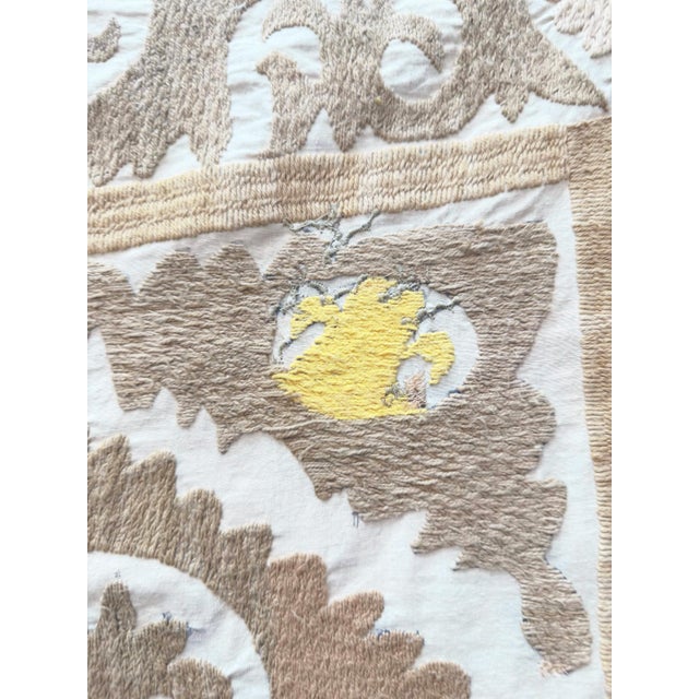 1960s Vintage Suzani Wall Hanging Decor For Sale - Image 5 of 8