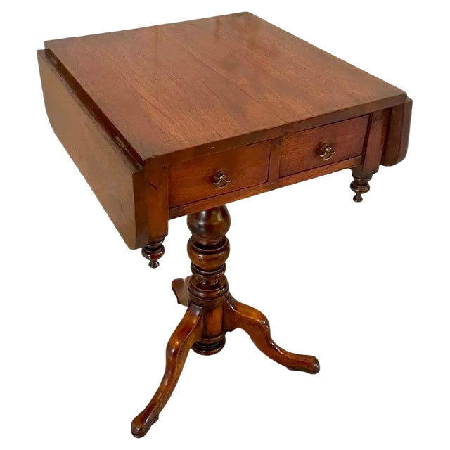 Antique Victorian Elm Freestanding Centre Table For Sale