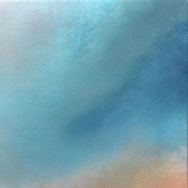 Figurative The Sound of the Ocean - Soft Pastel Tone Oceanscape Painting on Canvas Original Artwork by Charlotte Elizabeth For Sale - Image 3 of 9