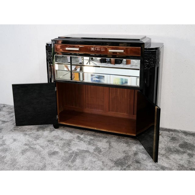 Art Deco Buffet with Mirrored Shelf Compartment, 1930s For Sale - Image 15 of 17