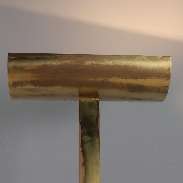 Vintage Floor Lamp in Brass, 1980s For Sale - Image 4 of 11
