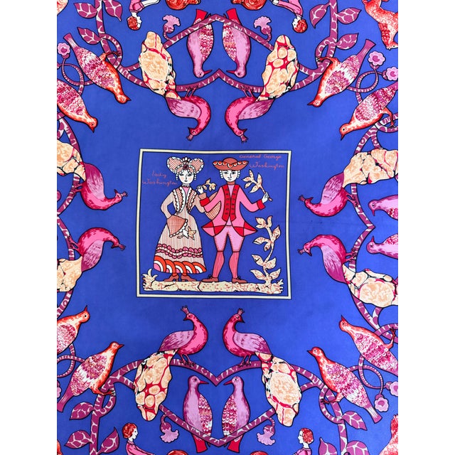 Hermès Early America 1 Silk Scarf 1981 Designed by Françoise De La Perriere For Sale In New York - Image 6 of 12