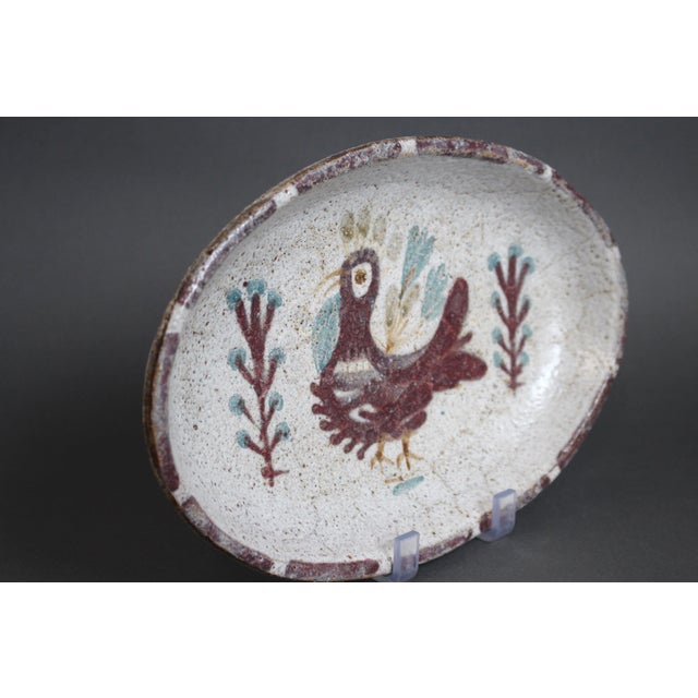Ceramic Vintage French Ceramic Tray by Gustave Reynaud. 1960s For Sale - Image 7 of 14