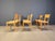 Vintage Oak Dining Chairs, Belgium, 1980s, Set of 6 For Sale - Image 6 of 15