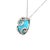 2010s Natural Persian Turquoise Diamond Gold Necklace 15.32 TCW Certified For Sale - Image 5 of 12