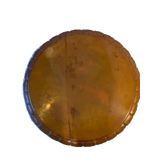Arts & Crafts 1945 Arts & Crafts Style Armenac Hairenian Large Copper Tray For Sale - Image 3 of 10