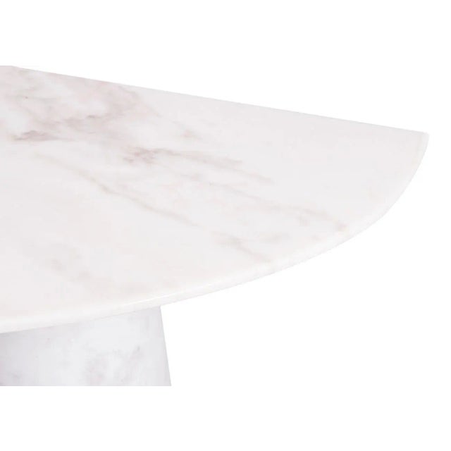 Metal Console Table in Marble with Brass Details For Sale - Image 7 of 9