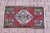 1950s Turkish Vintage Hand Knotted Geometric Doormat Rug For Sale - Image 4 of 13