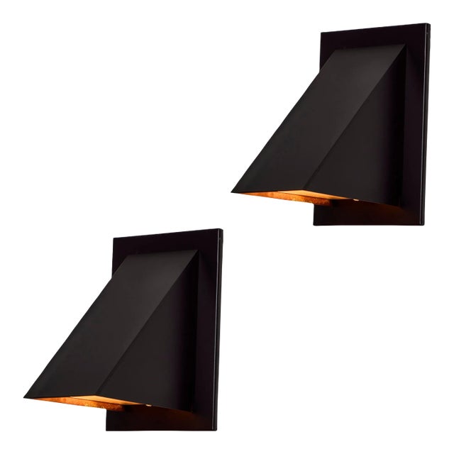 Jonas Bohlin 'Oxid' Wall Lights for Örsjö in Black - a Pair For Sale