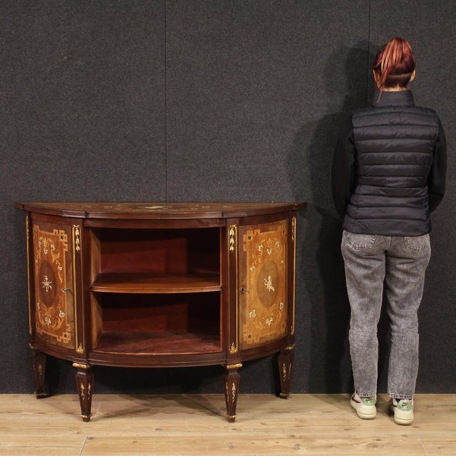 Louis XVI Inlaid Sideboard, 1950s For Sale - Image 4 of 13