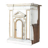 Antique French White Painted Wood Tabernacle For Sale