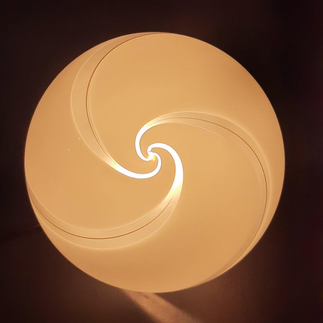 Murano Glass Spiral Table Lamp from Venini, 1970s For Sale - Image 9 of 18