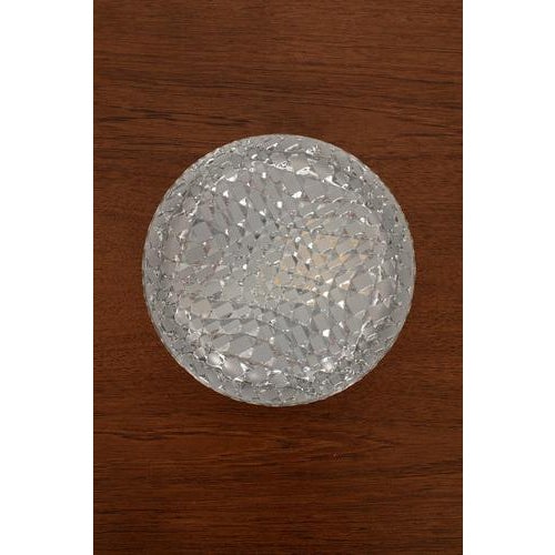 Vintage Ceiling Lamp in Geometric Glass For Sale - Image 5 of 14