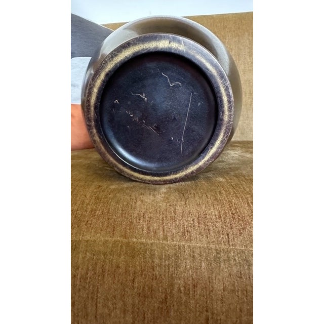 1930s Art Deco Japanese Bronze Vase For Sale In Los Angeles - Image 6 of 6