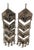Handcrafted Vintage Silver Filigree Dangle Earrings For Sale