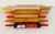 Set of 5 vintage maple rolling pins, from 20” to 14”, one is painted with Santa Claus. Kitchen accessories collectible.