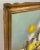 1950s Still Life Oil on Canvas Painting of White and Yellow Roses, Signed For Sale - Image 5 of 10