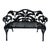 Cast Iron Bench in Fern Pattern by Stuart Iron Works For Sale