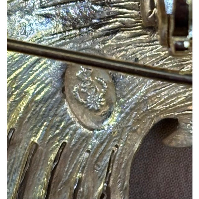 Large 1950s-60s Premier Designs gold-tone wheat bundle brooch. Excellent condition.