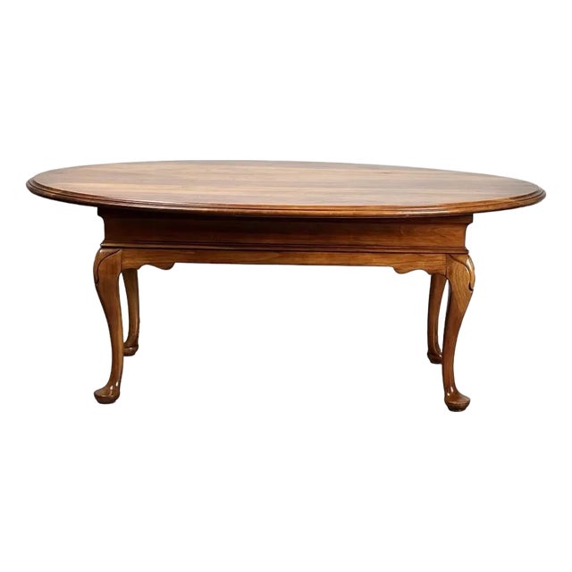 Vintage Solid Cherry Queen Anne Style Coffee Table Attr. Pennsylvania House For Sale