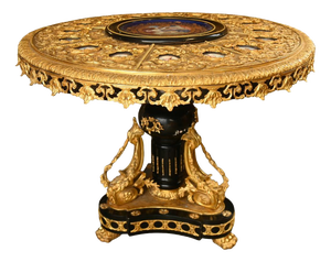 Napoleon III Revival Centre Table with Ormolu Plaques from Sèvres