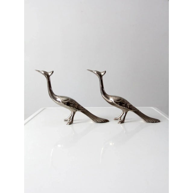 Mid-Century Peacock Figurines Pair For Sale - Image 4 of 11