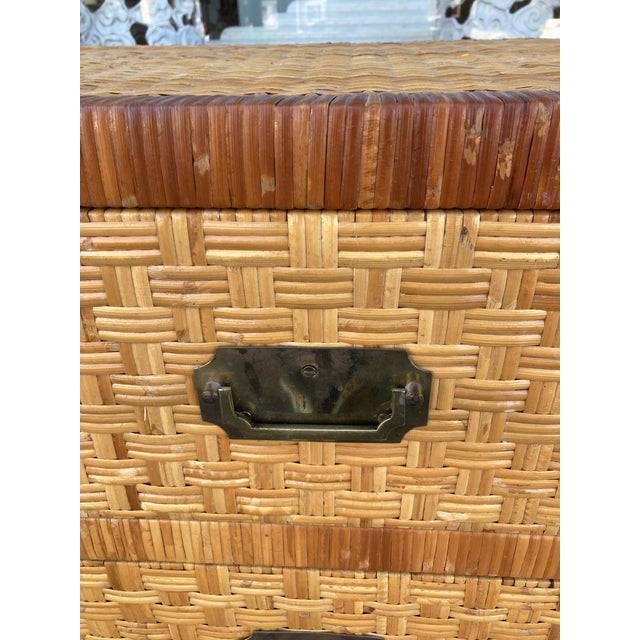 Bielecky Brothers Rattan Etagere Chest For Sale In Los Angeles - Image 6 of 13
