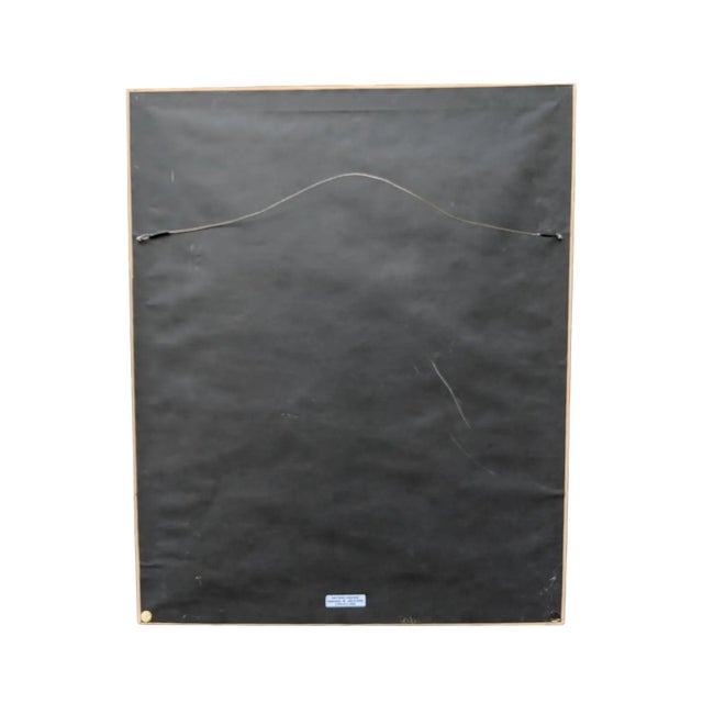 Paint Vintage Original Botanical Still Life Watercolor Painting Framed and Signed For Sale - Image 7 of 8