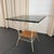 1960s Square Green Marble and Wrought Iron Patio Dining Table For Sale - Image 4 of 7