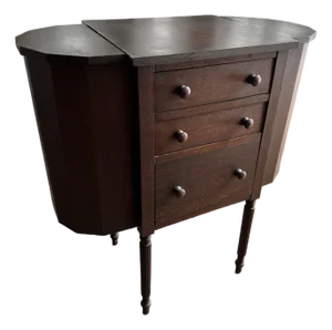 1920s Martha Washington 3 Drawer Sewing Cabinet