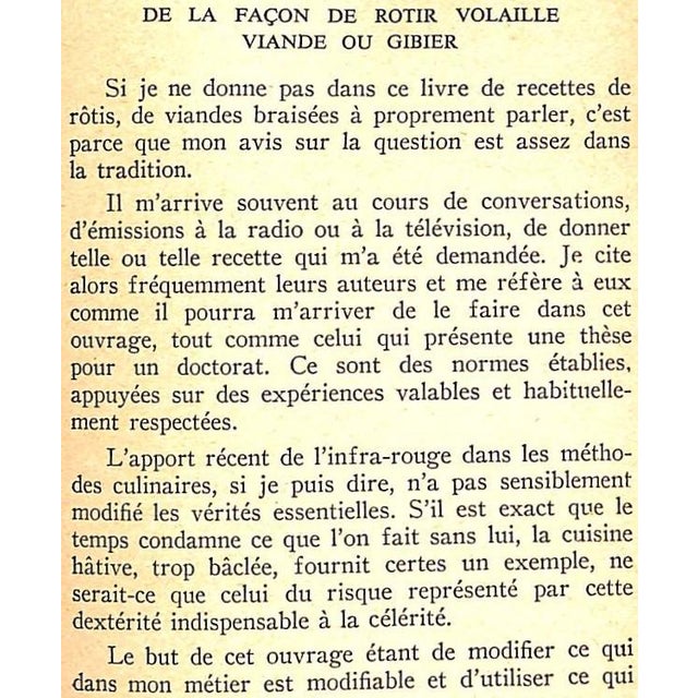 Paper "Art Et Magie De La Cuisine" 1957 Oliver, Raymond For Sale - Image 7 of 7