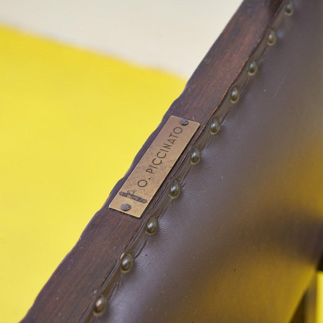 Brown Vintage Armchair in Wood For Sale - Image 8 of 15