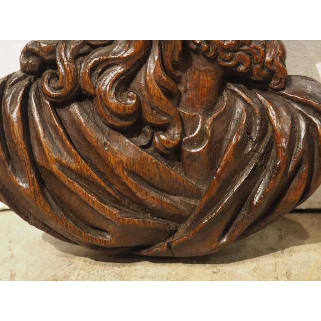 Set of 17th/18th Century French Carved Oak Renaissance Style Profile Busts For Sale In Dallas - Image 6 of 18