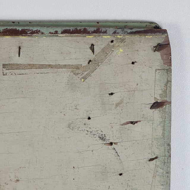 Astounding 1920s Art Deco Hand Painted "The Shoemakers" Trade Sign With Carved Letters & the Cobbler For Sale - Image 12 of 12