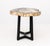 Dark Gray Contemporary Petrified Wood Side Table For Sale - Image 8 of 10