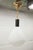 Mid-Century Pendant Light in Brass and Zebra-Striped Glass, 1950s For Sale - Image 10 of 11
