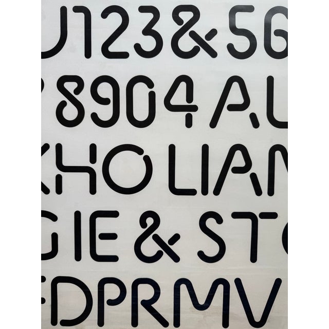 Paper Kho Liang Ie, Affiche Met Ontwerp Voor Een Lettertype, Begin Jaren 1970, Exhibition Poster, Printed in Netherlands For Sale - Image 7 of 13
