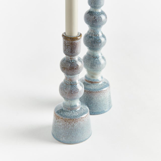Made of a highfired, durable stoneware and finished with aCreamyWhite reactive glaze, the Caroline Taper Holders are a...