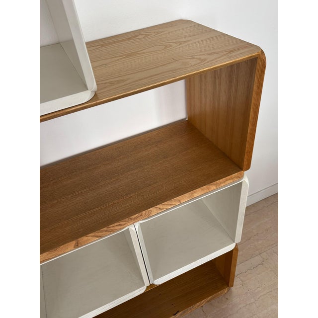 Two-Tone Samara Modular Bookcase by Derk Jan De Vries for Maisa, Italy, 1970s, Set of 8 For Sale - Image 17 of 18