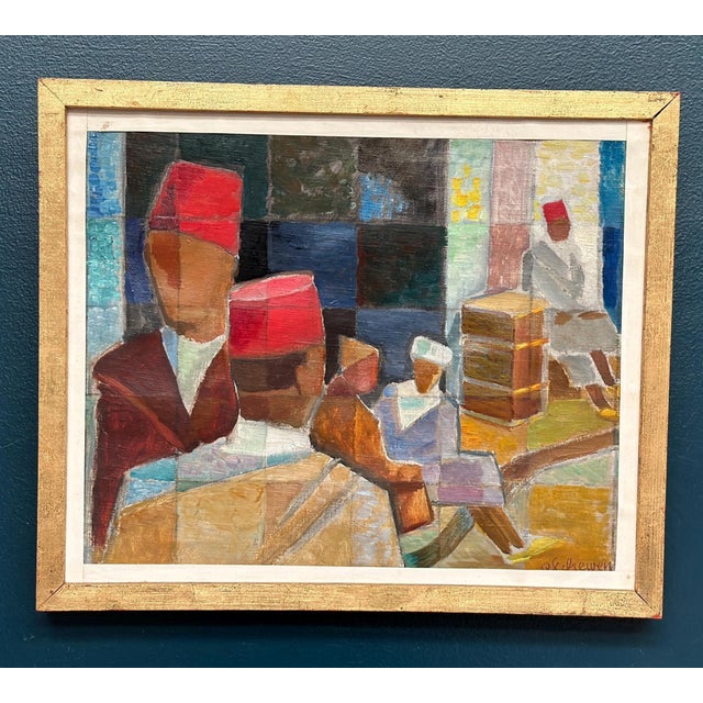 Olle Von Schewen, På gatan i Tetuan, Oil on Canvas For Sale - Image 18 of 18