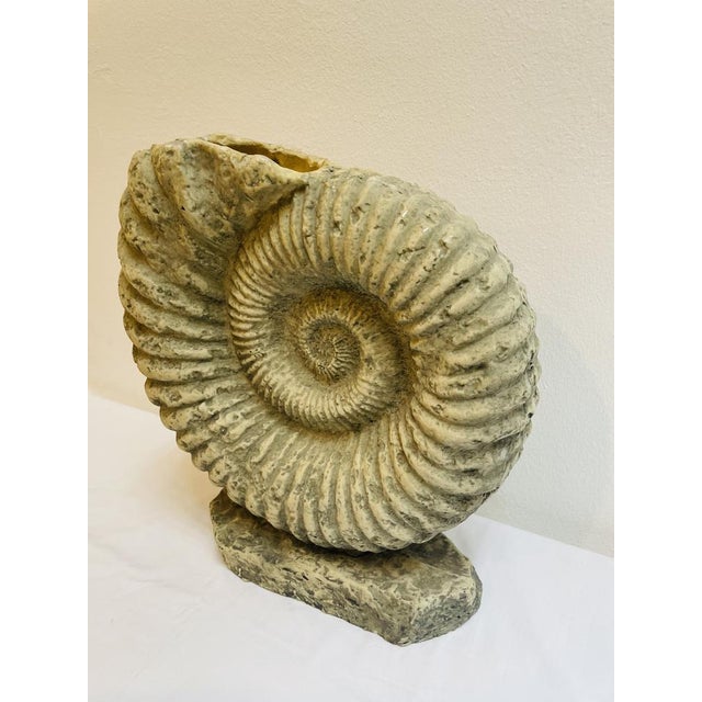 Plastic Large Ammonite Shaped Vase, 1980s For Sale - Image 7 of 10