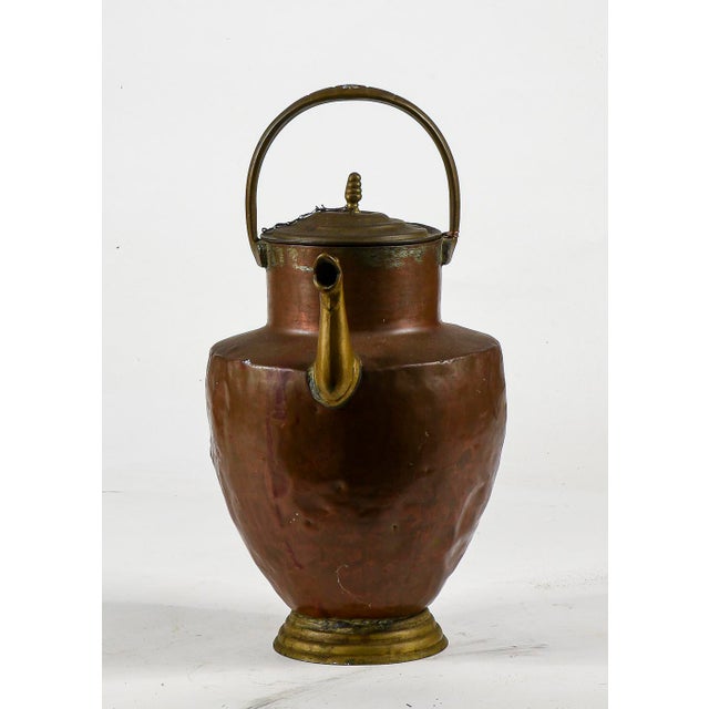 Copper Amphora Jug with Brass Spout, Italy, 1800 For Sale - Image 3 of 11