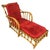 Rare Paul Frankl style faux rattan chaise lounge chair for outdoor use on your patio or in your garden. Made of a durable...