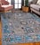 8x10 Gray Hand-Knotted Wool Jeweled Medallion Traditional Modern Carpet Rug For Sale In New York - Image 6 of 6