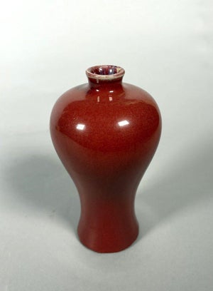 Meiping vase in oxblood red porcelain, China, 19th century